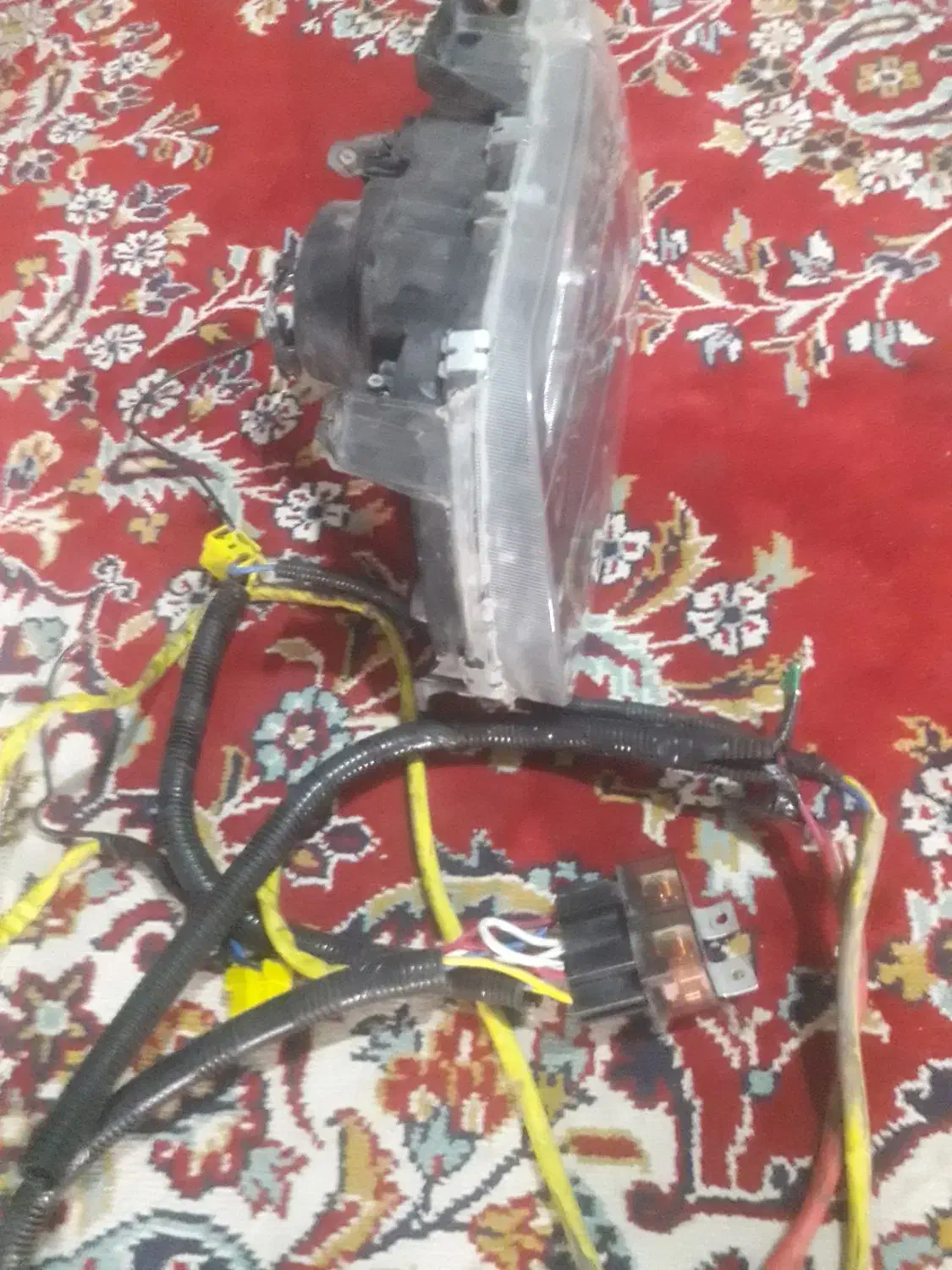 چراغ جلو پراید تو مشکی اسپرت و دسته سیم تقویتی|قطعات یدکی و لوازم جانبی|نیشابور, فردوس شمالی|دیوار