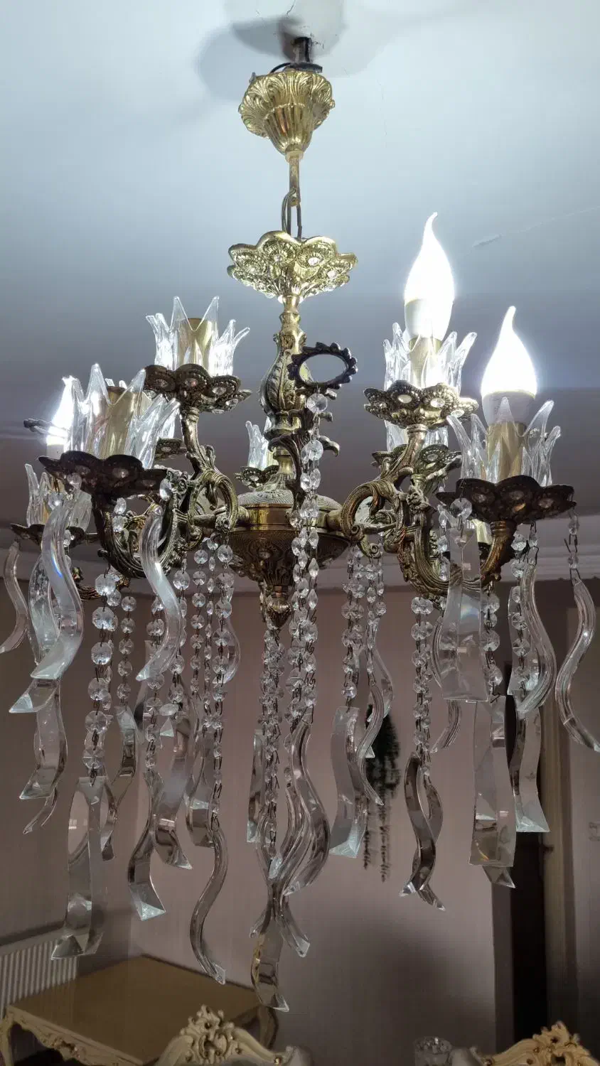 لوستر برنزی|لوستر و چراغ آویز|فردیس, شهرک شهید حسینی|دیوار