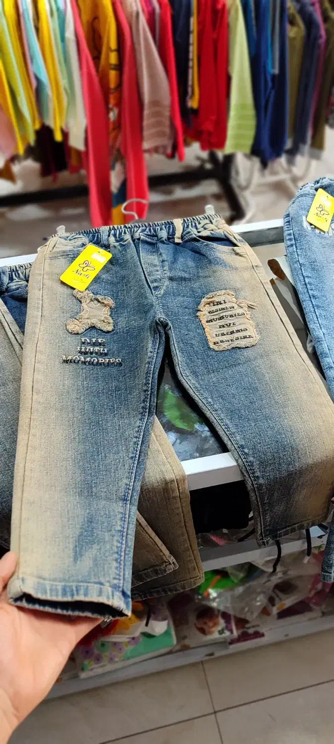 شلوار لی بچه گانه گالری پوشاک مهراب|کفش و لباس بچه|کرمانشاه, |دیوار