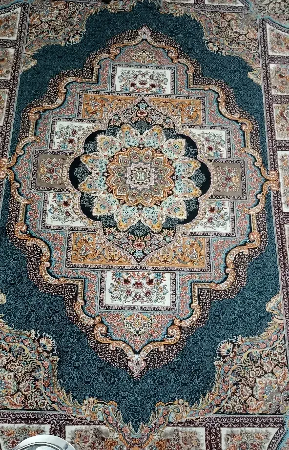 فرش طرح حوض نقره سرمه ای ۱۲۰۰ شانه تراکم ۳۶۰۰|فرش|مشهد, شهرک امام هادی (شهرک غرب)|دیوار