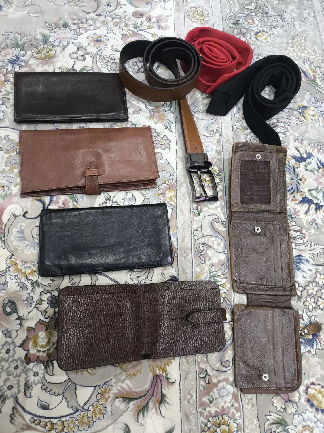 کیف پول چرم طبیعی مردانه کراوات کمربند|کیف، کفش، کمربند|تهران, دریاچه شهدای خلیج فارس|دیوار