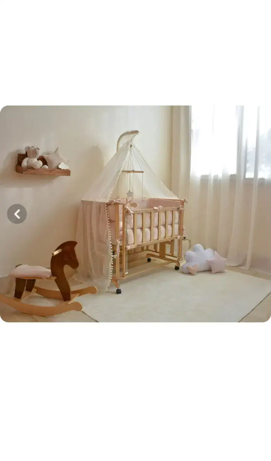 گهواره کنار تخت مادر ویونا مدل دلانا|تخت و صندلی بچه|قم, زنبیل آباد|دیوار