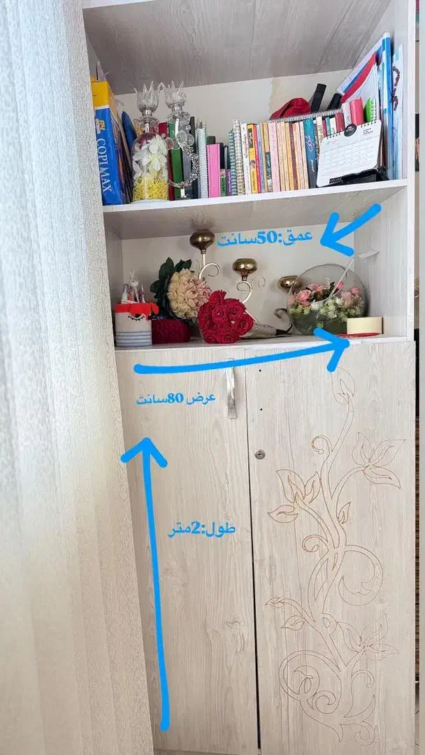 کتابخانه ۲ متر ارتفاع|کتابخانه، شلف، قفسه‌های دیواری|تهران, نظام‌آباد|دیوار