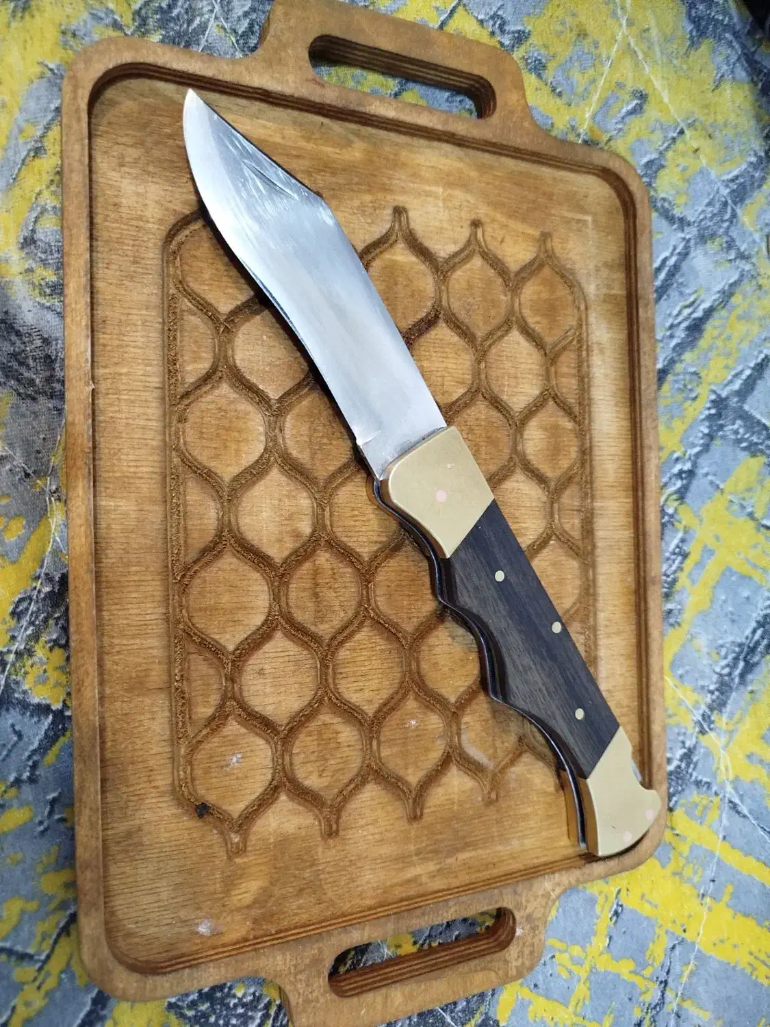 چاقو سر و ته برنجی|کلکسیون اشیاء عتیقه|رفسنجان, |دیوار