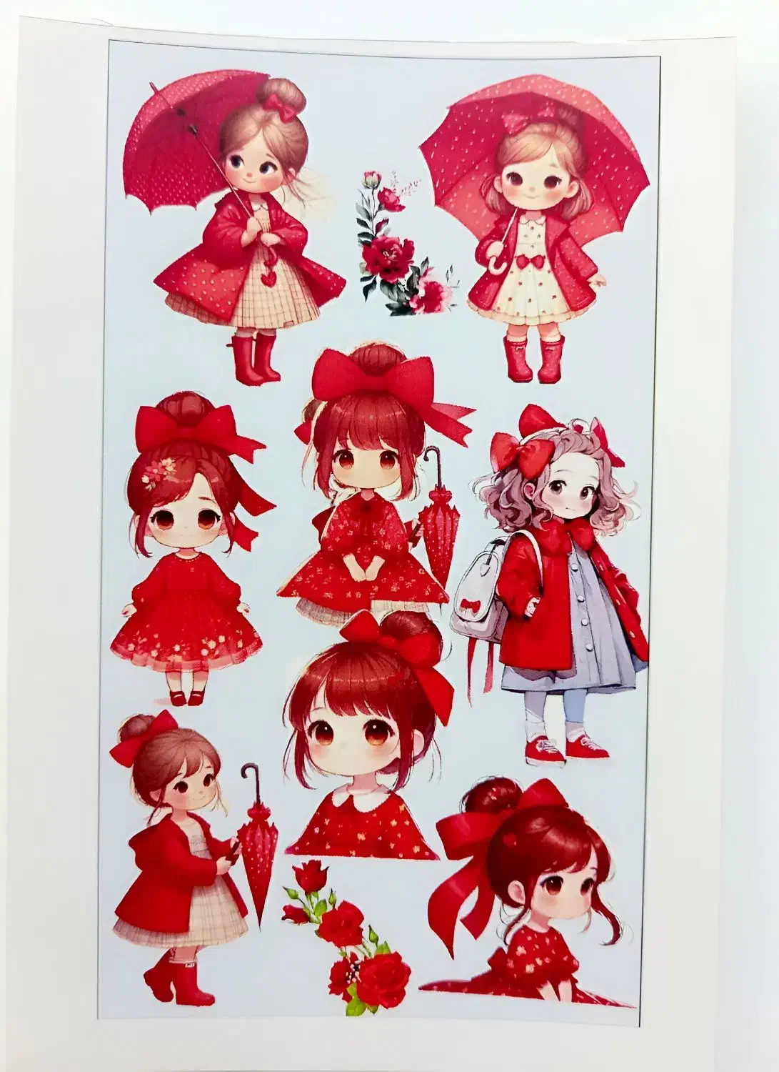 استیکرهای زیبا وفانتزی عروسکی،یلدایی|لوازم التحریر|گرمدره, |دیوار