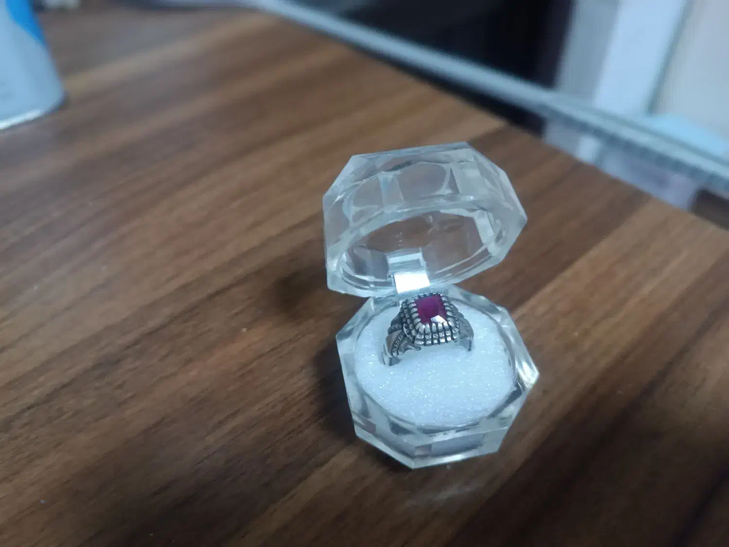 انگشتر نقره یاقوت سرخ کهنه کار دست|جواهرات|لاهیجان, کوی آزادگان|دیوار