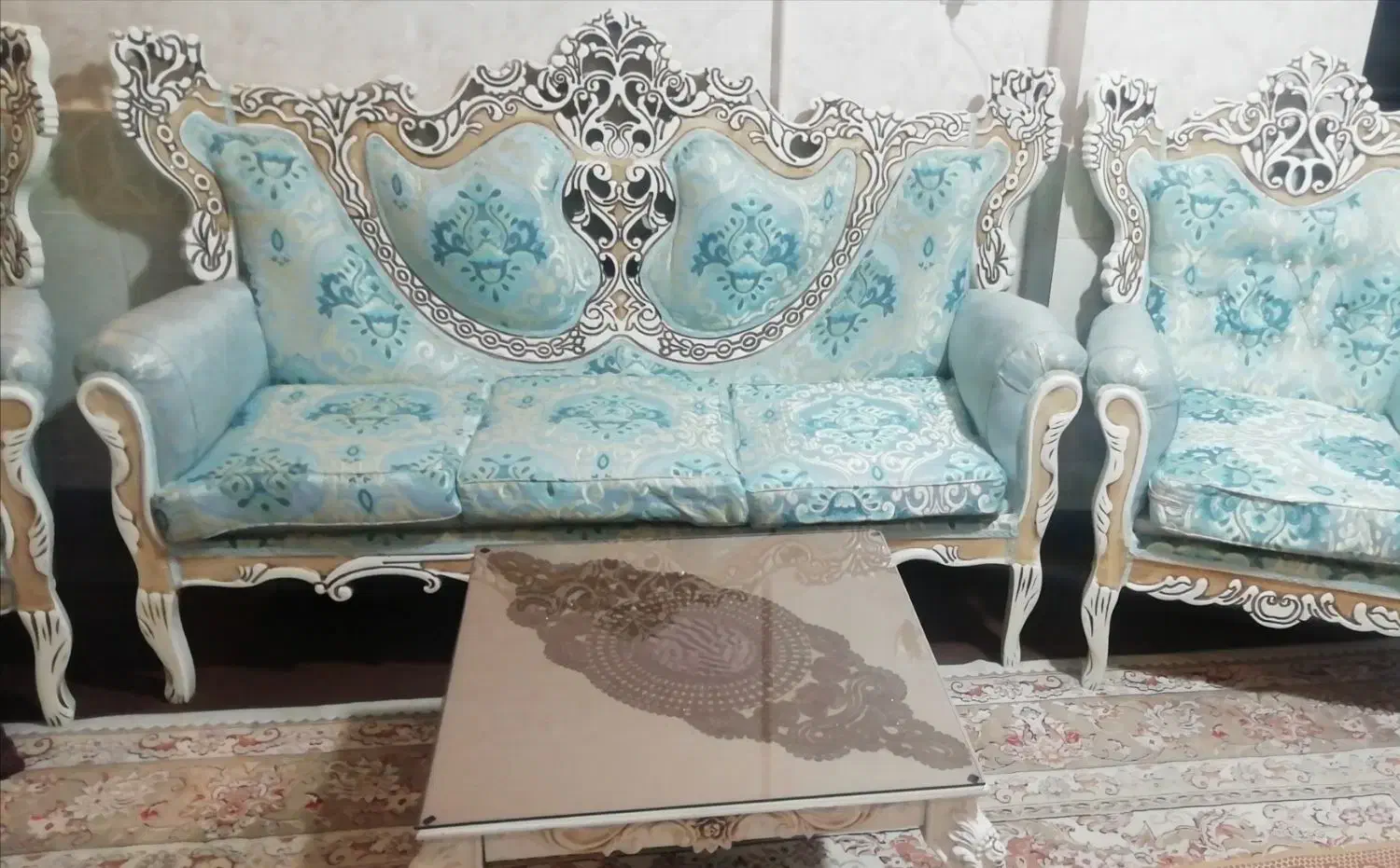 مبل 7 نفر سلطنتی|مبلمان خانگی و میز عسلی|شهرکرد, |دیوار