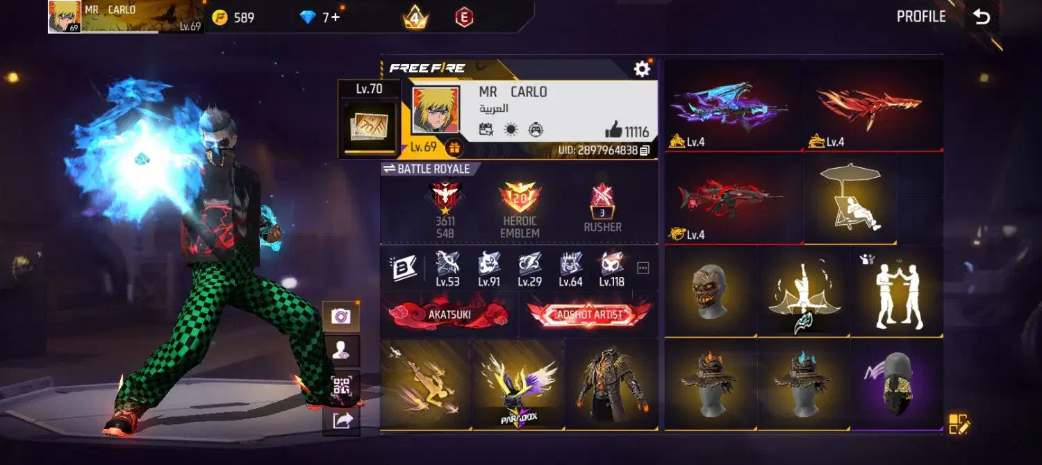 اکانت فری فایر|کنسول، بازی ویدئویی و آنلاین|بانه, |دیوار