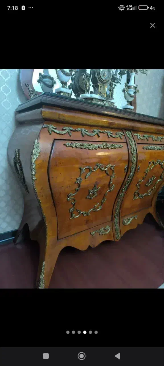 اینه کنسول برنز کاری شده مدل مصری مناسب جهاز|بوفه، ویترین، کنسول|تهران, کرمان|دیوار