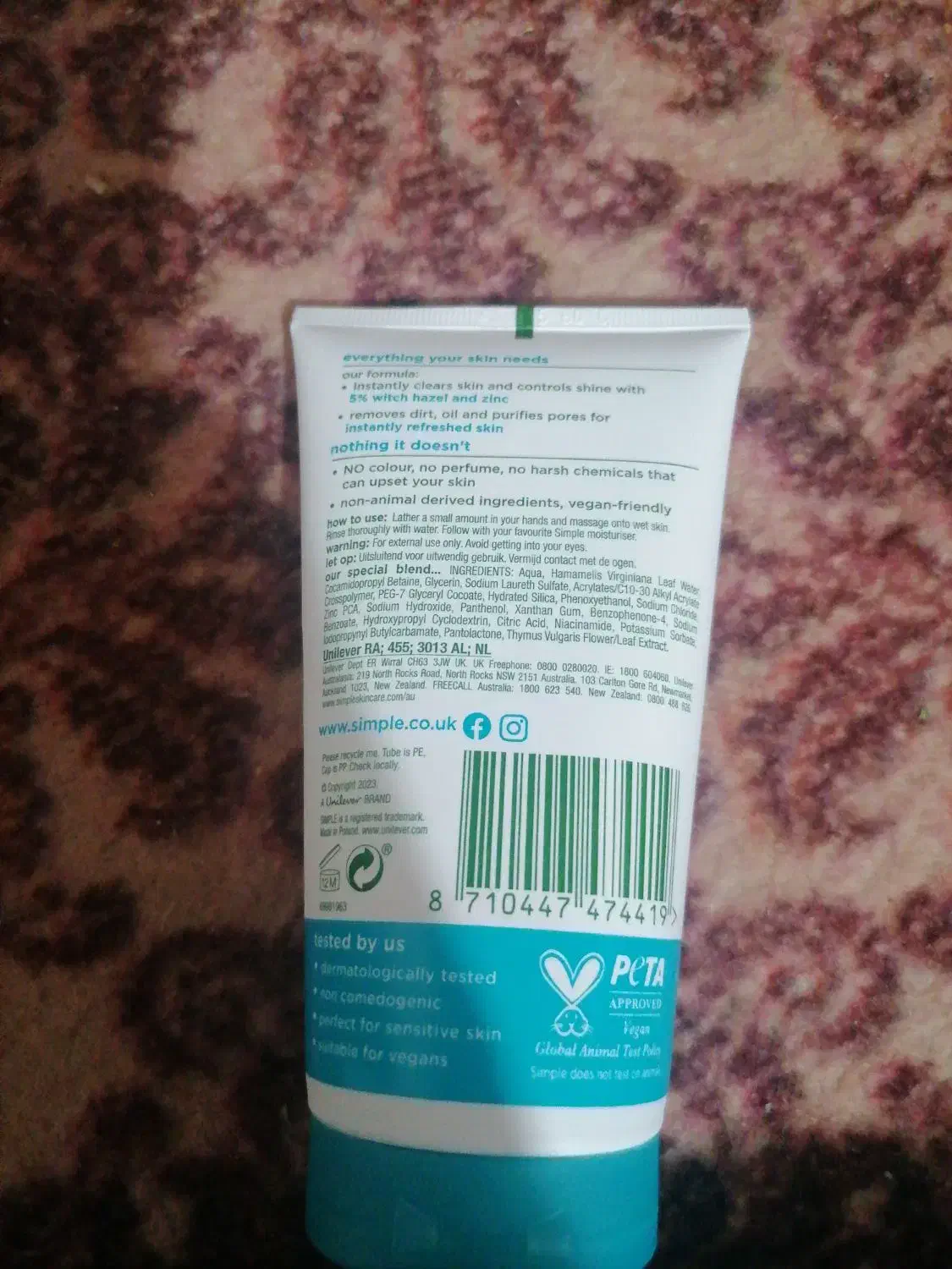 شوینده صورت سیمپل|آرایشی، بهداشتی، درمانی|بم, |دیوار