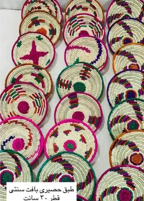 طبگ حصیری عمده وتک|صنایع دستی و سایر لوازم تزئینی|اهواز, کمپلو جنوبی|دیوار