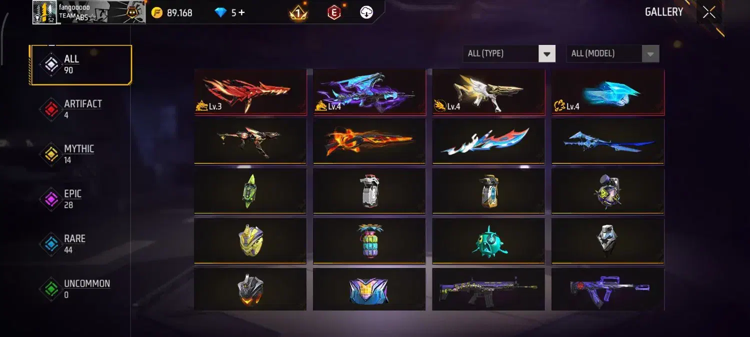 اکانت فیری فایر با گان لولی|کنسول، بازی ویدئویی و آنلاین|شیراز, زرهی|دیوار