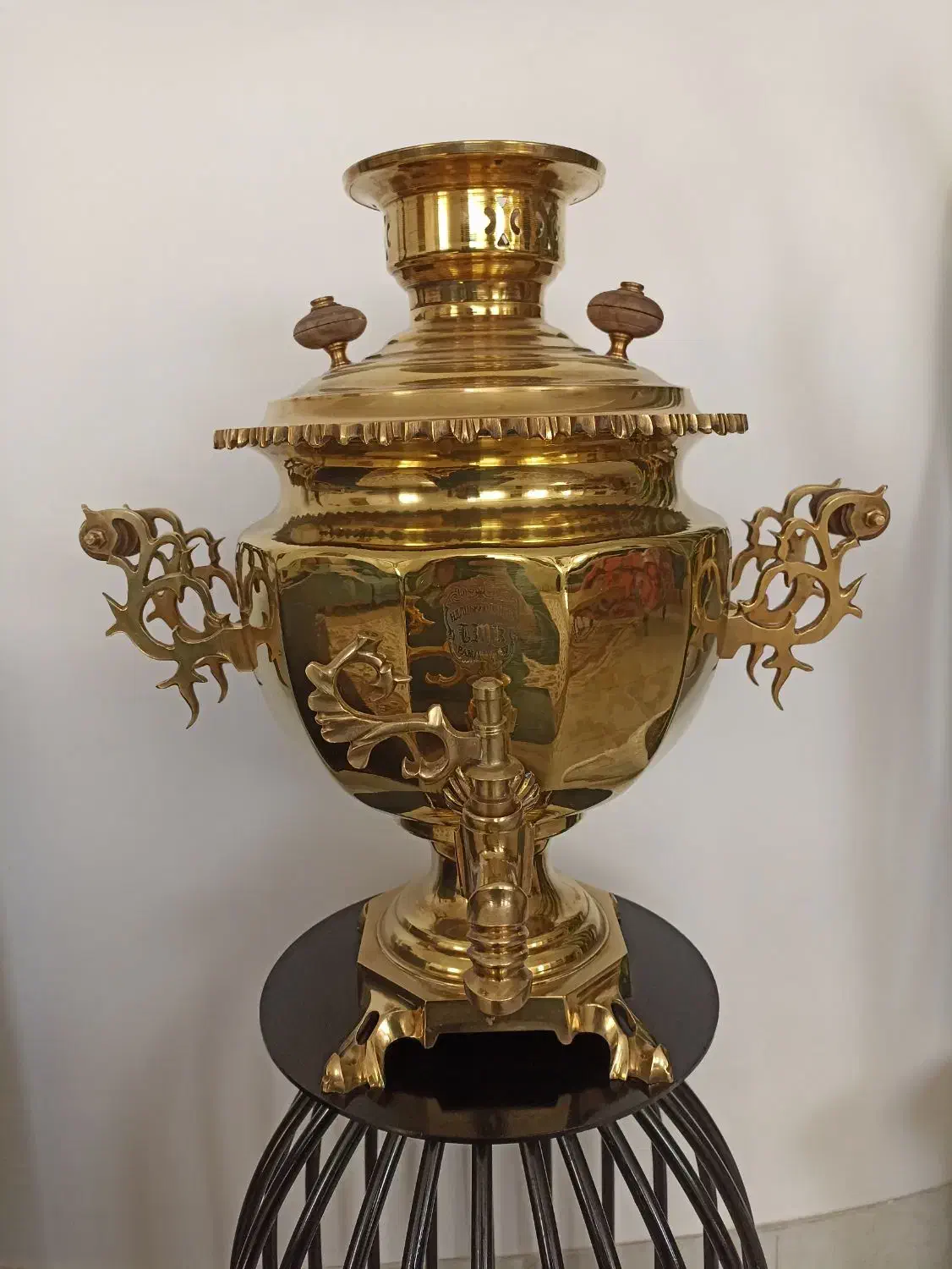 سماور ایرانی طرح روسی|کلکسیون اشیاء عتیقه|بیرجند, |دیوار