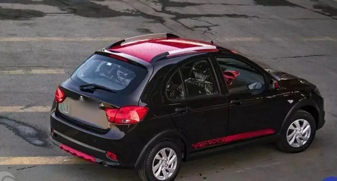 کوییکrمشکی با سقف قرمز|خودرو سواری و وانت|گرگان, |دیوار