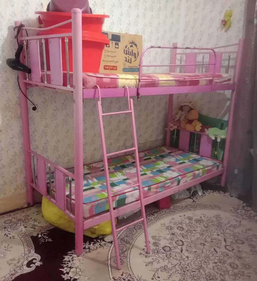 یک تخت دو طبقه|تخت و سرویس خواب|الوند, |دیوار