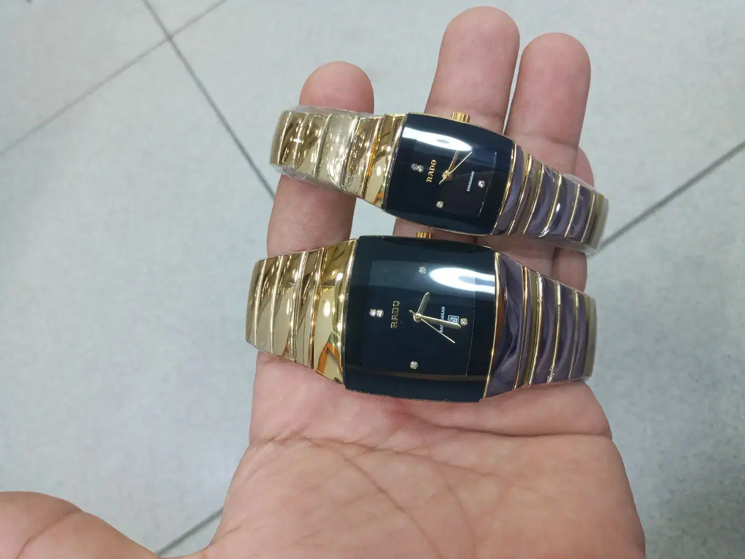 ست رادو طلای صفحه مشکی نونو ضداب|ساعت|خاش, |دیوار