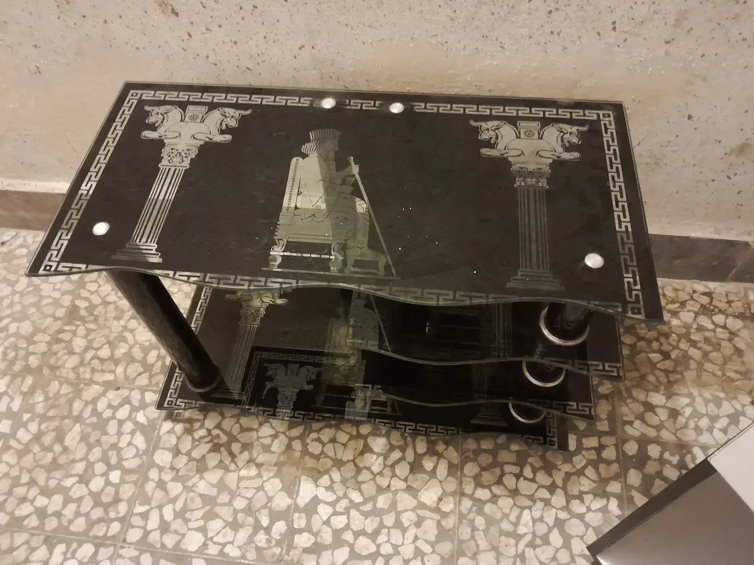 میز شیشه ای|میز تلویزیون|قائمشهر, |دیوار