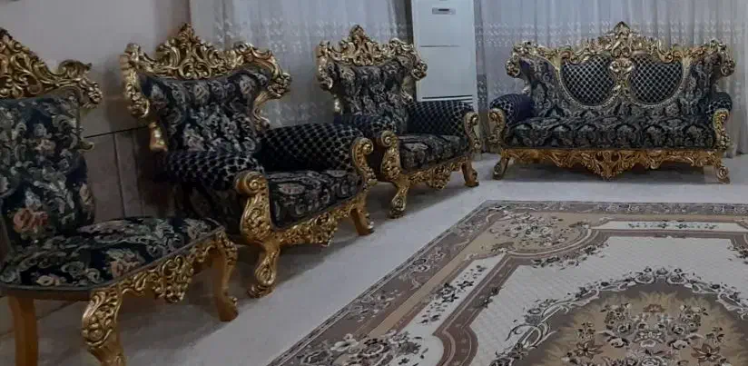 مبل سلطنتی|مبلمان خانگی و میز عسلی|دزفول, |دیوار