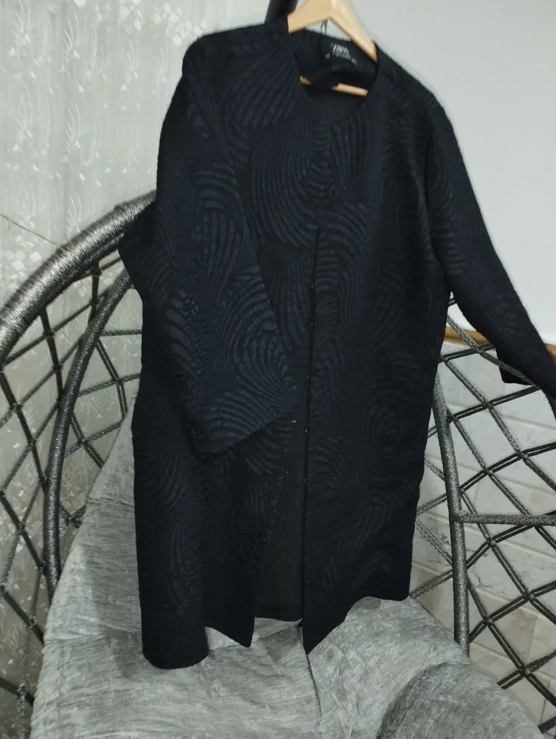 مانتو کتی مشکی سایز بزرگ تا۵۰|لباس|قم, بنیاد|دیوار