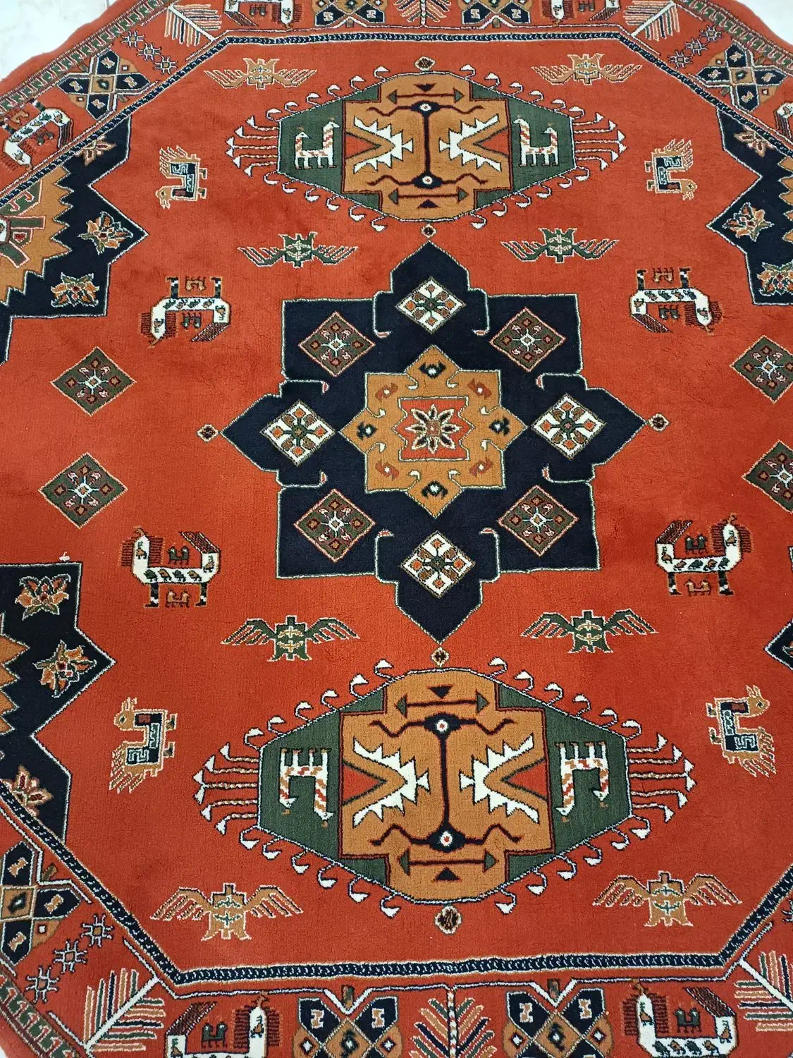 فرش ۸ ضلعی سالم  بدون ایراد|فرش|ری, دولت‌آباد|دیوار