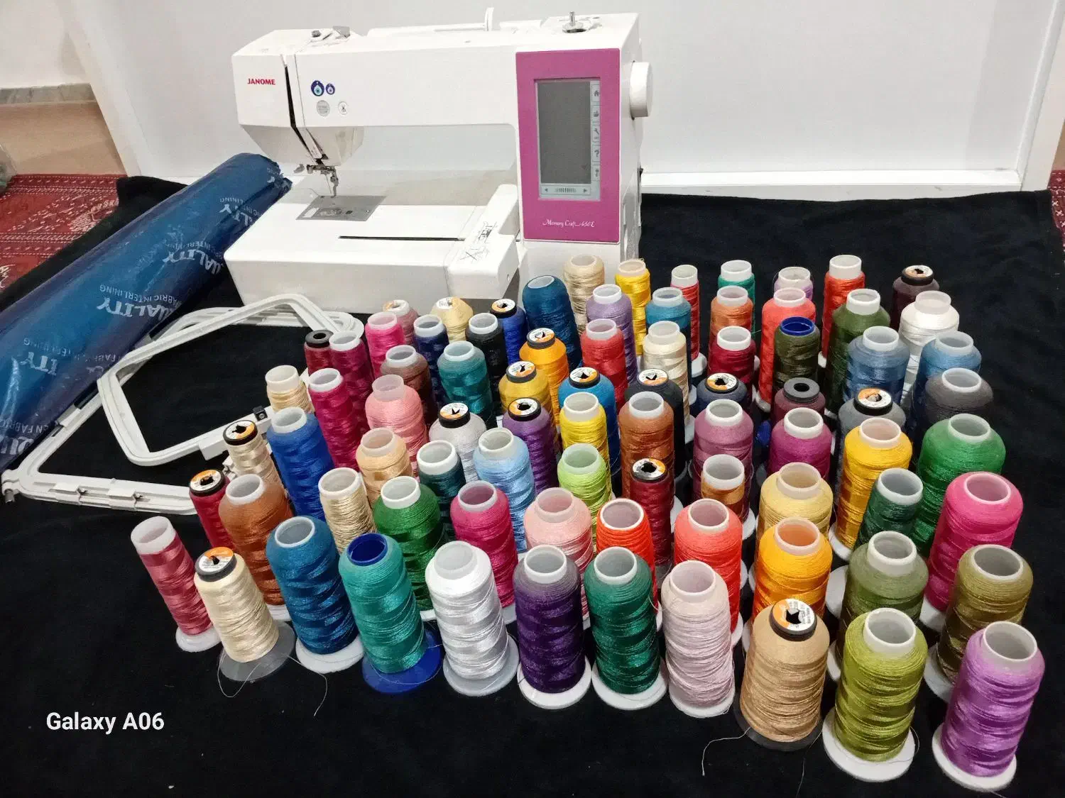 چرخ گلدوزی 450 نوار صورتی|چرخ خیاطی و ریسندگی|گنبد کاووس, |دیوار