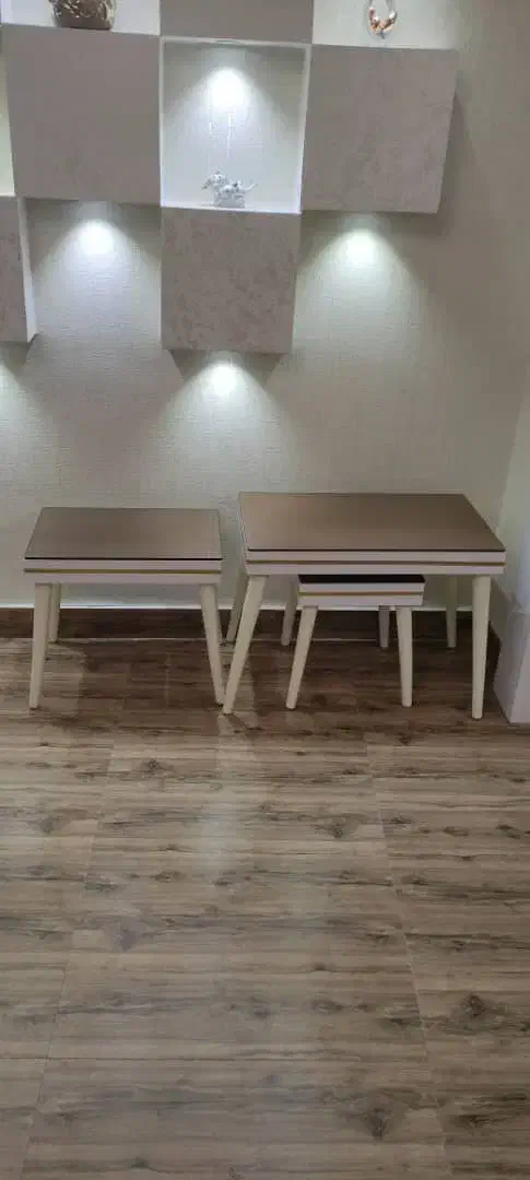 میز عسلی سفید کاملا نو|مبلمان خانگی و میز عسلی|رشت, کوی حسینی|دیوار