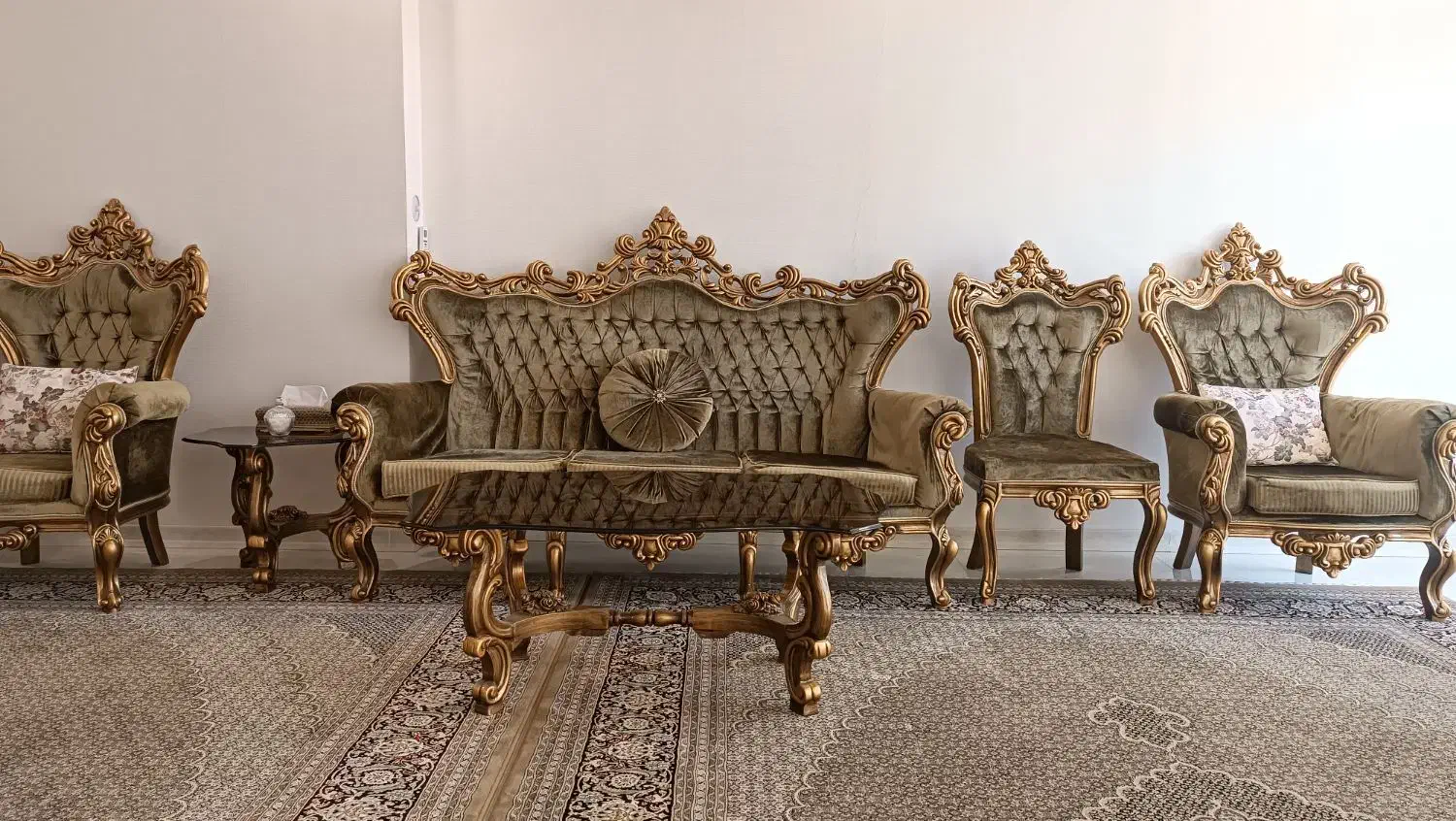 مبلمان ۹ نفره|مبلمان خانگی و میز عسلی|مشهد, چهارچشمه|دیوار