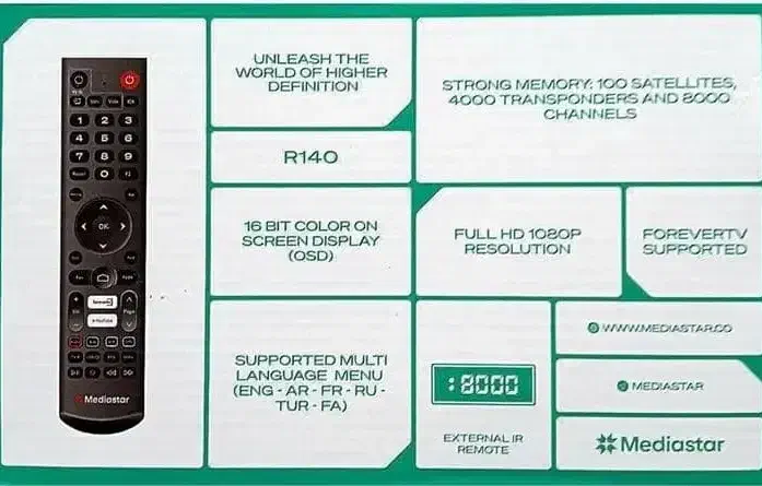 گیرنده دیجیتال مینی مدیا فول اچ دی آر 140|پخش‌کننده DVD و ویدیو|اسلام‌شهر, شهرک قائمیه|دیوار