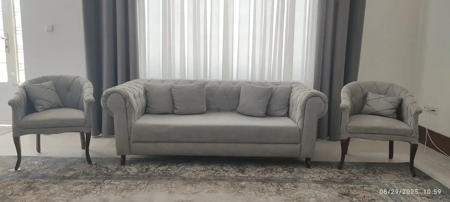 مبل هشت نفره چستر|مبلمان خانگی و میز عسلی|فسا, |دیوار