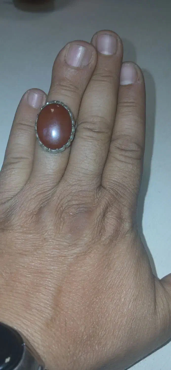 انگشتر نقره اوپال شجر و عقیق|جواهرات|تهران, افسریه شمالی|دیوار