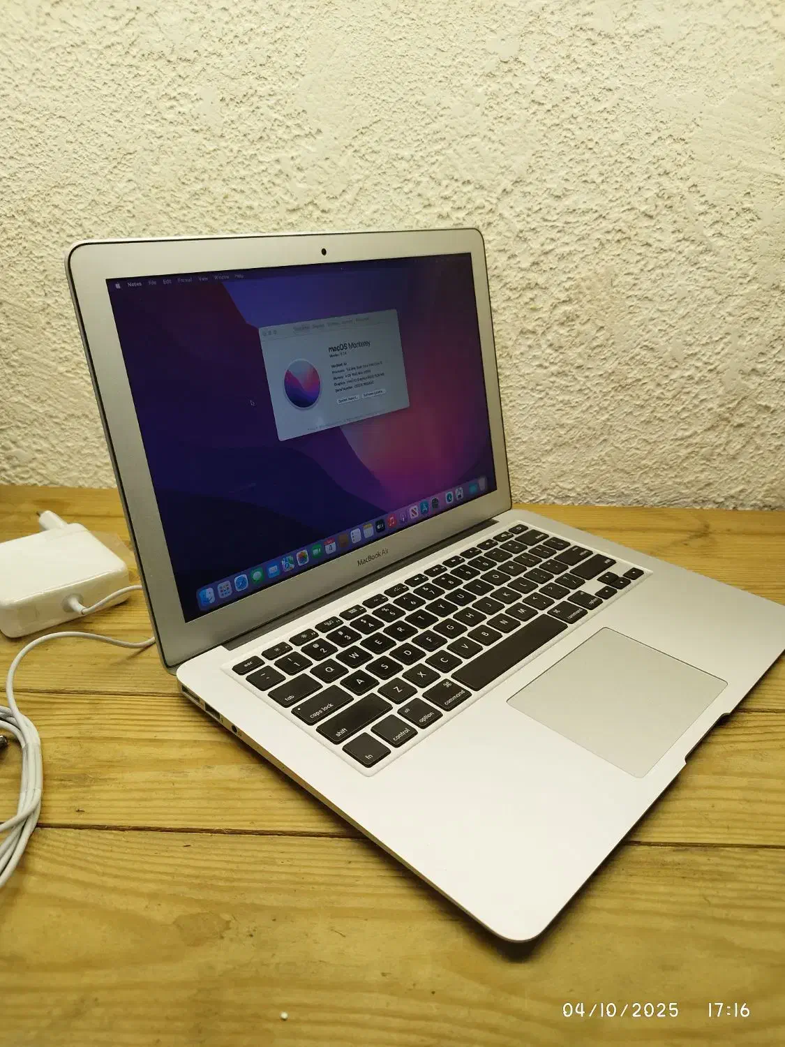 مک بوک MacBook air 2015 a1466 تمیز سلامت مهلت تست|رایانه همراه|تهران, جمهوری|دیوار