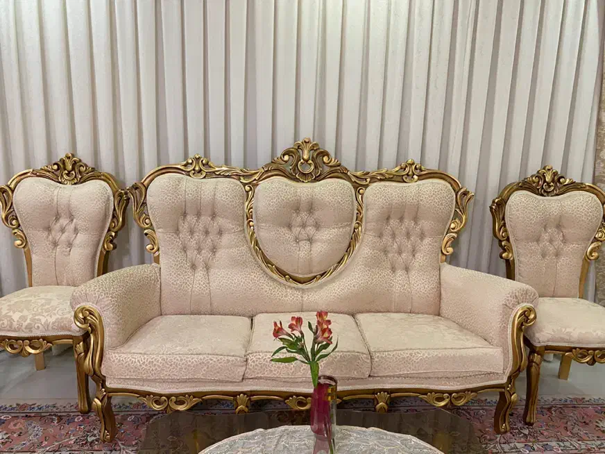 مبلمان نه نفره کاملا سالم|مبلمان خانگی و میز عسلی|تربتحیدریه, منصوریه|دیوار