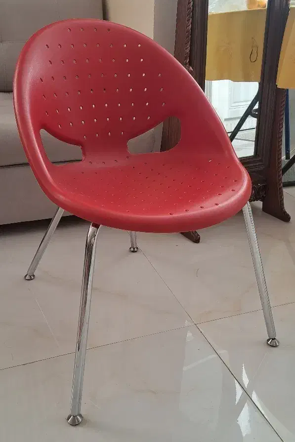 صندلی نیلپر قرمز پایه فولادی|مبلمان اداری|مشهد, گوهرشاد|دیوار