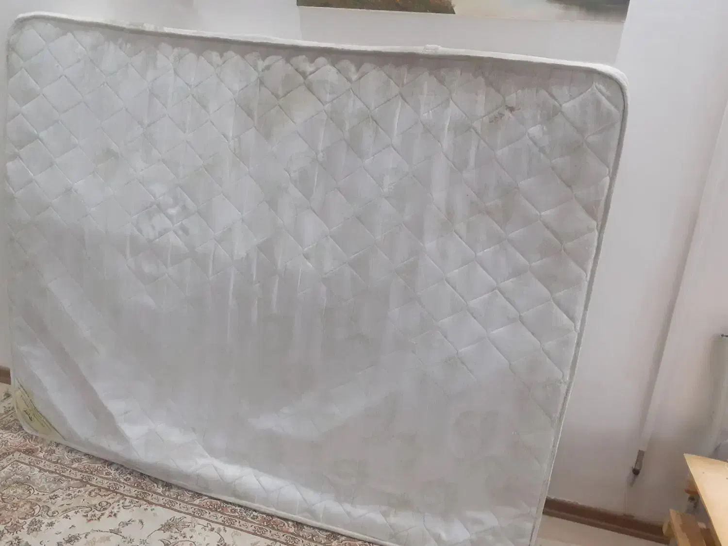 تختخواب دونفره همراه تشک|تخت و سرویس خواب|خوی, |دیوار