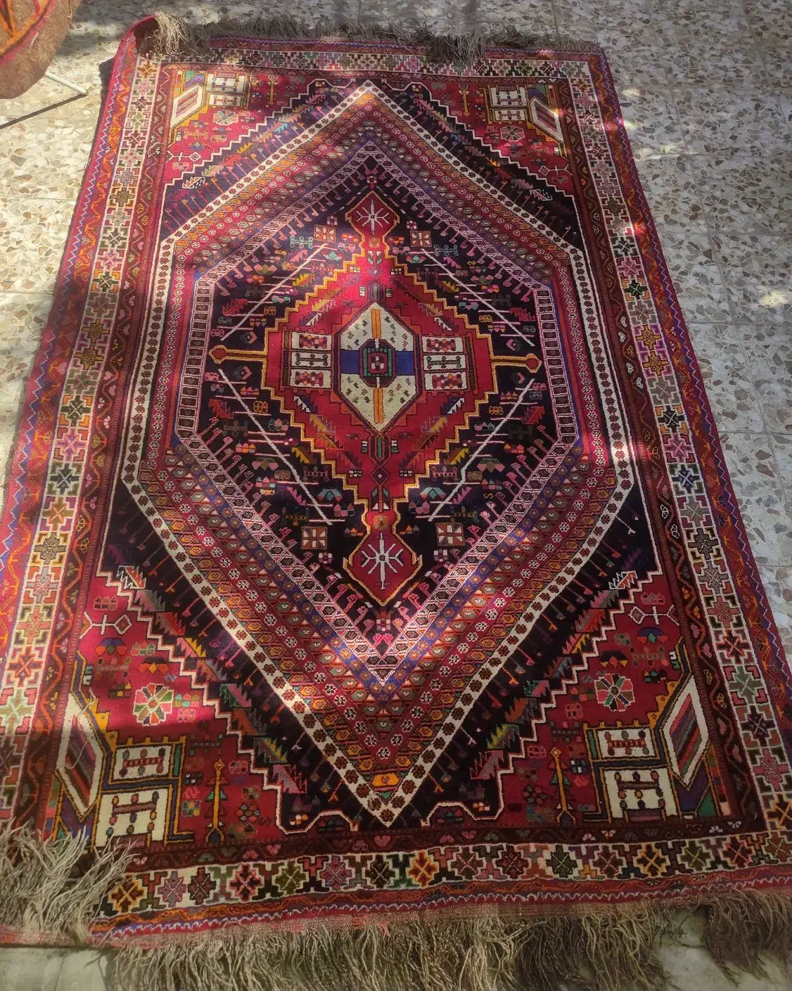 فرش دستبافت ۶متری شیک|فرش|شیراز, شهرک بزین|دیوار