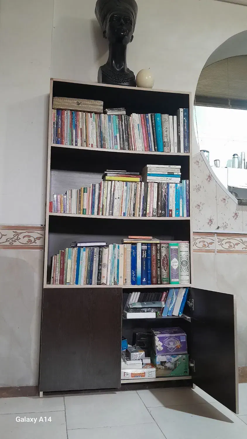 کمد کتابخونه|کتابخانه، شلف، قفسههای دیواری|یزد, |دیوار