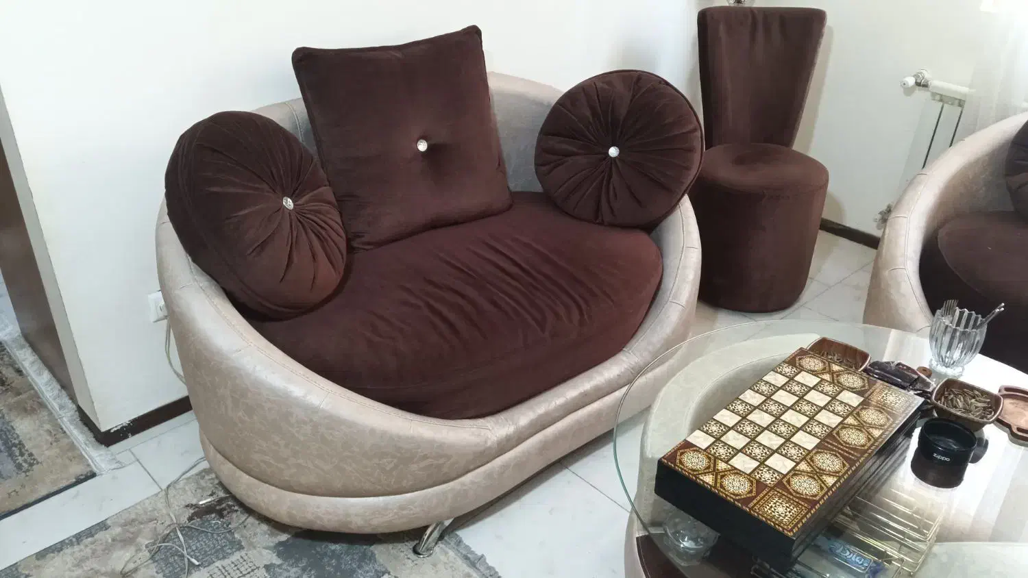 مبل راحتی ۷نفره با جلو مبلی و میز نهار خوری ۴ نفره|مبلمان خانگی و میز عسلی|پردیس, فاز ۱۱|دیوار