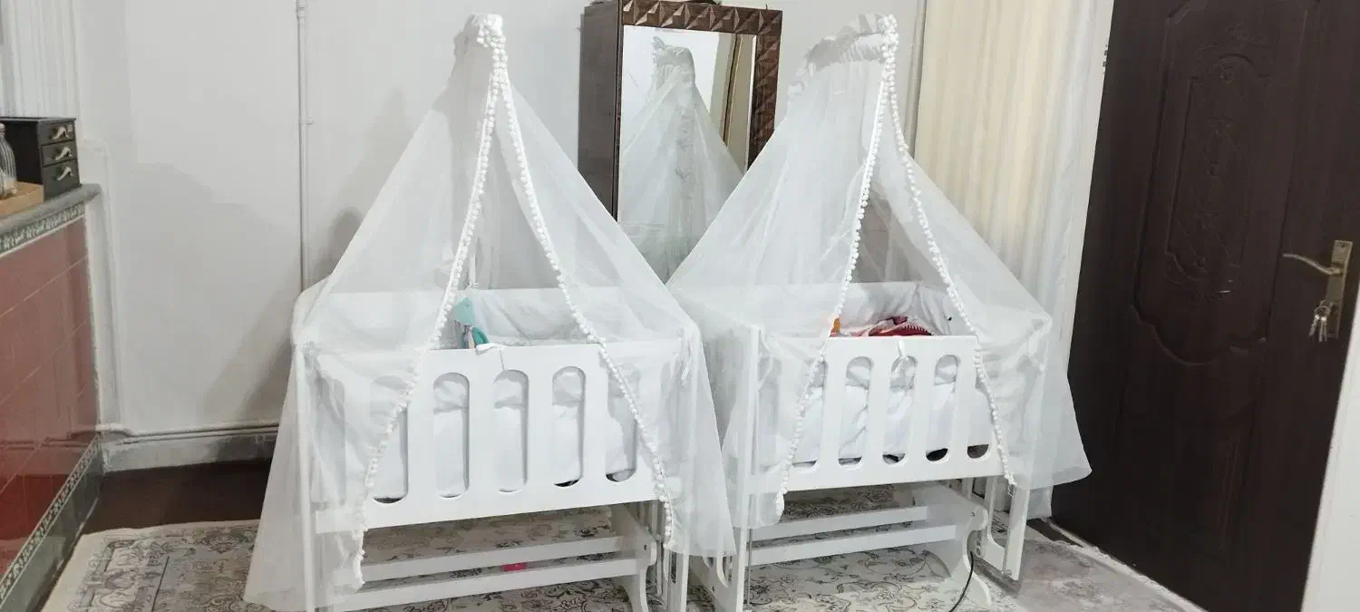 گهواره نوزادی ام دی اف|تخت و صندلی بچه|گلستان (تهران), |دیوار