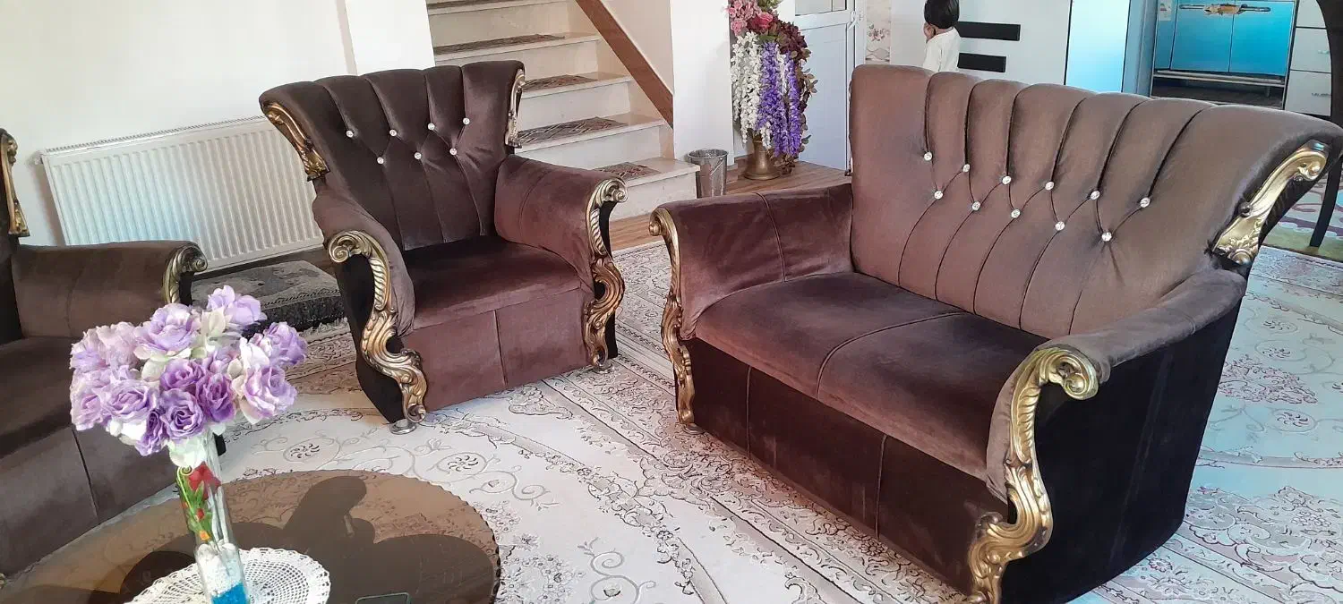 مبلمان راحتی ۷نفره|مبلمان خانگی و میز عسلی|سنگر, |دیوار