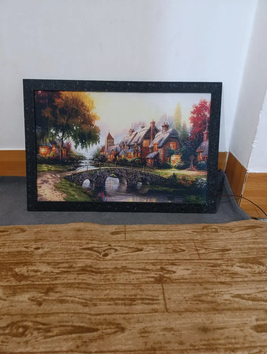 قاب عکس. تابلو فرش. آباژور در حد نو میباشد..|تابلو فرش|الیگودرز, |دیوار