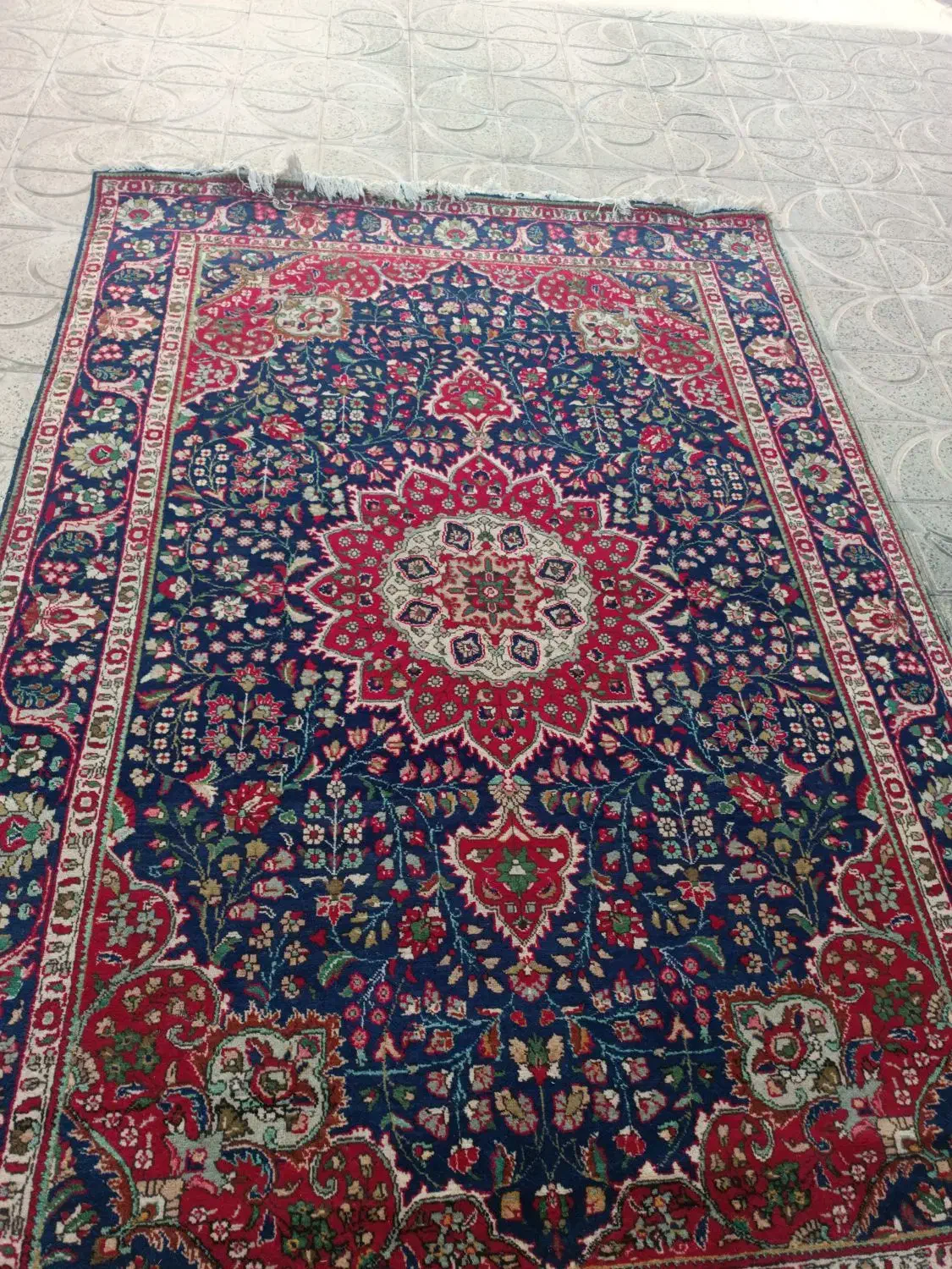 فرش ۲×۳ دستباف طبیعی|فرش|خوی, |دیوار