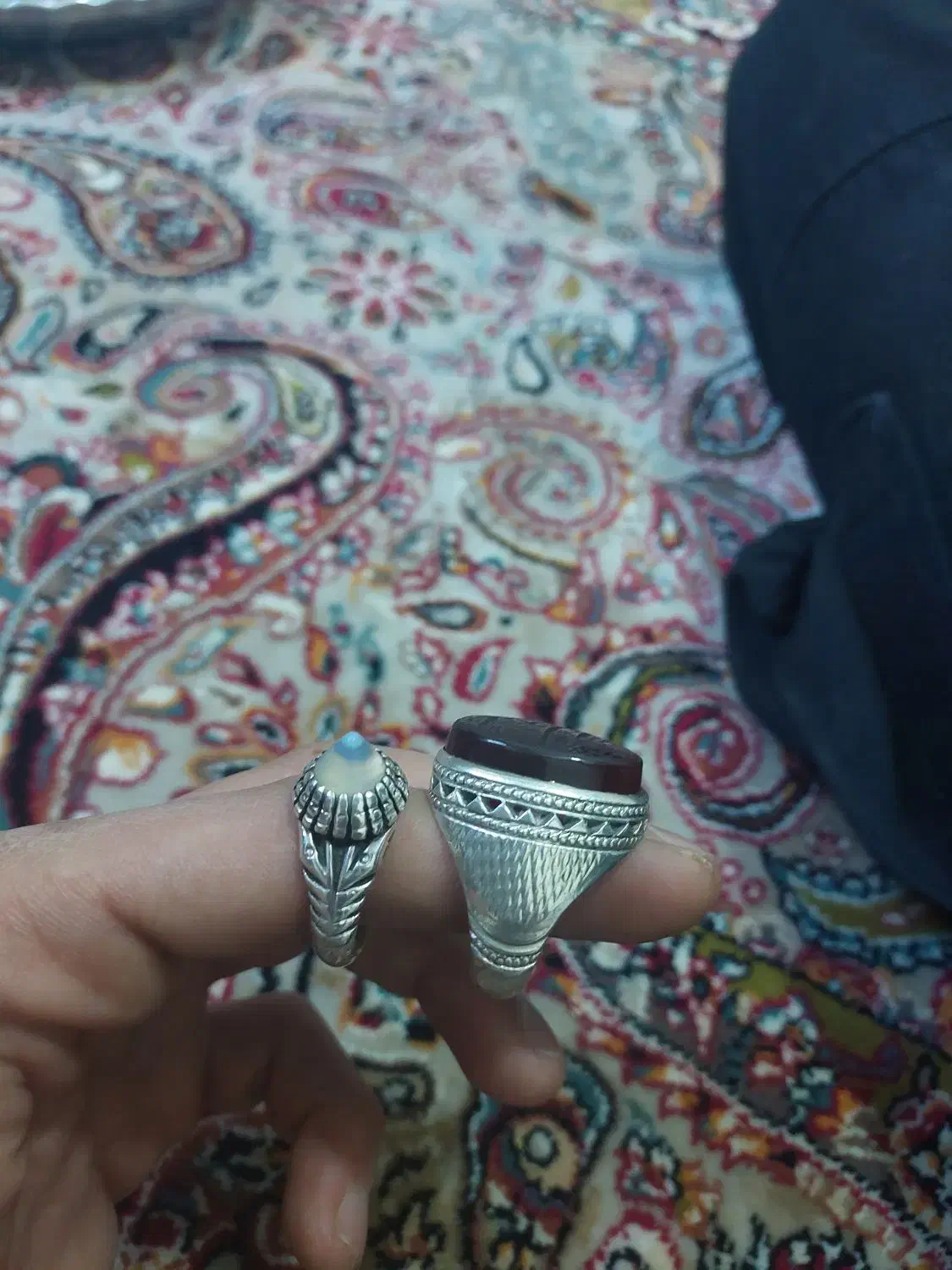 انگشتر نقره پایه جباری|جواهرات|سنندج, |دیوار