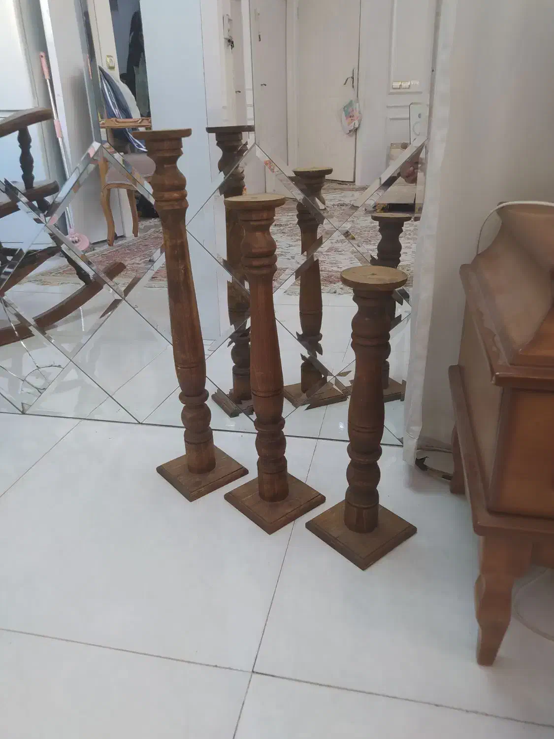 شمعدان کنار سالنی|صنایع دستی و سایر لوازم تزئینی|مشهد, حضرت حجت|دیوار