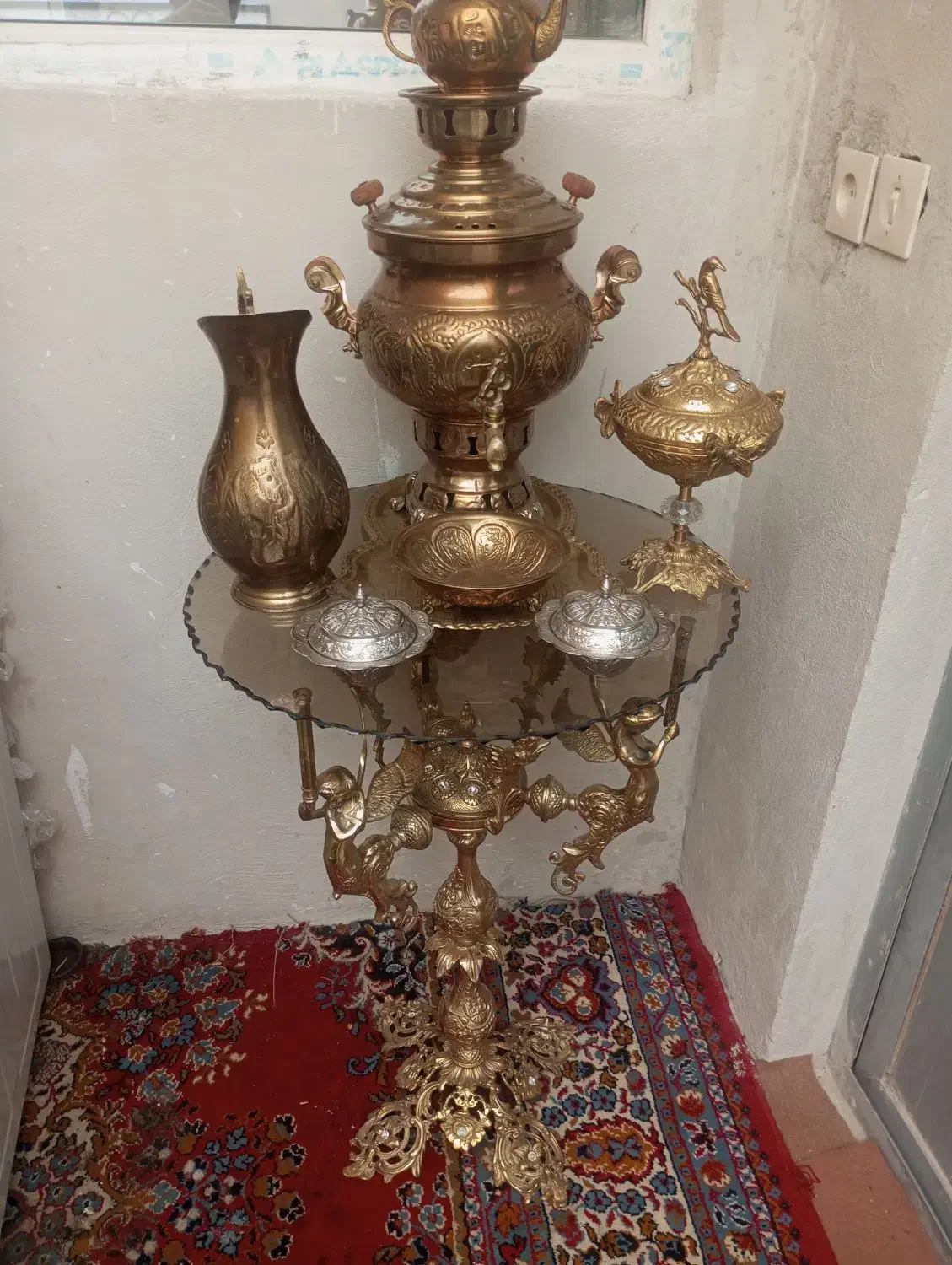 شمعدانی برنزی تزیینی|مجسمه، تندیس، ماکت|زنجان, |دیوار