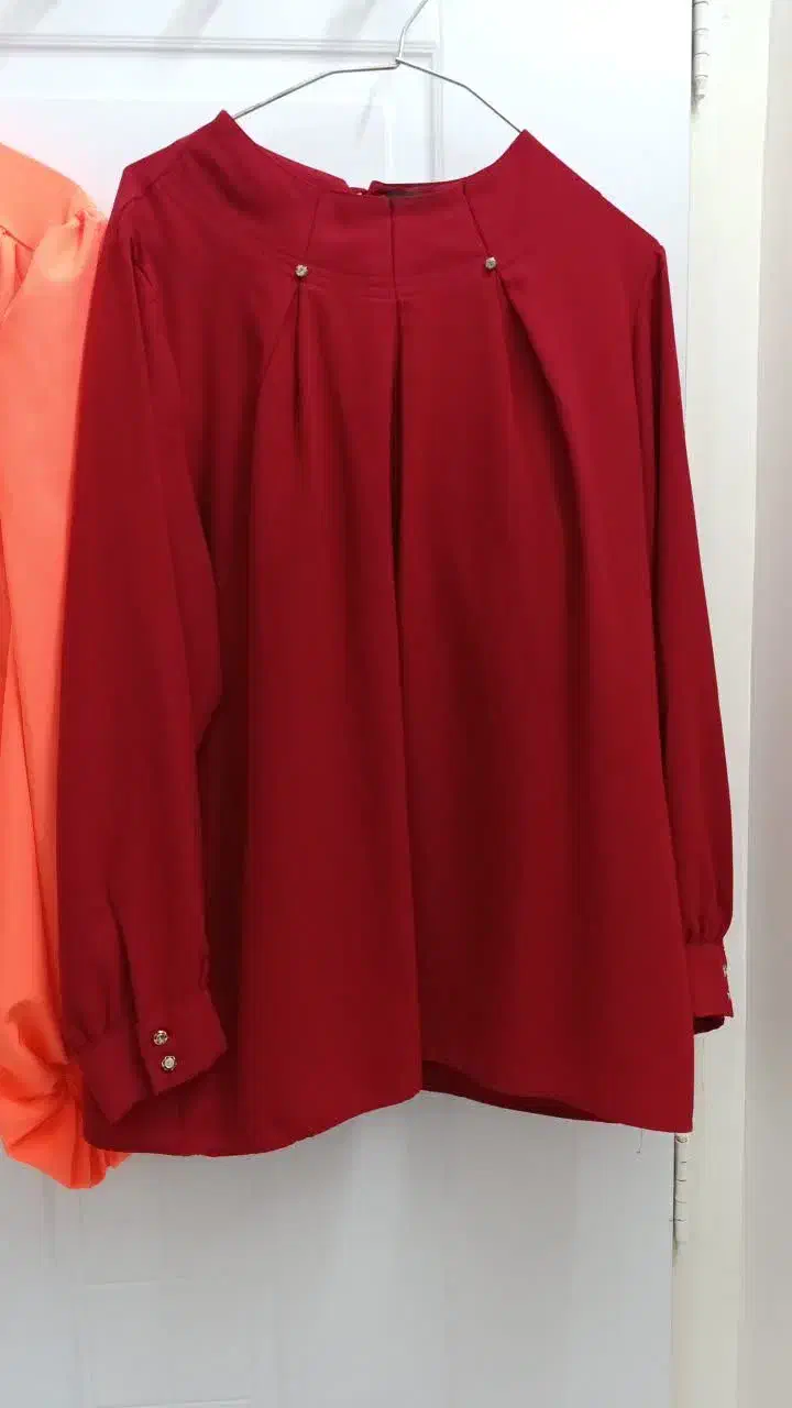 شومیز زرشکی شیک|لباس|قم, شهرک شهرداری|دیوار