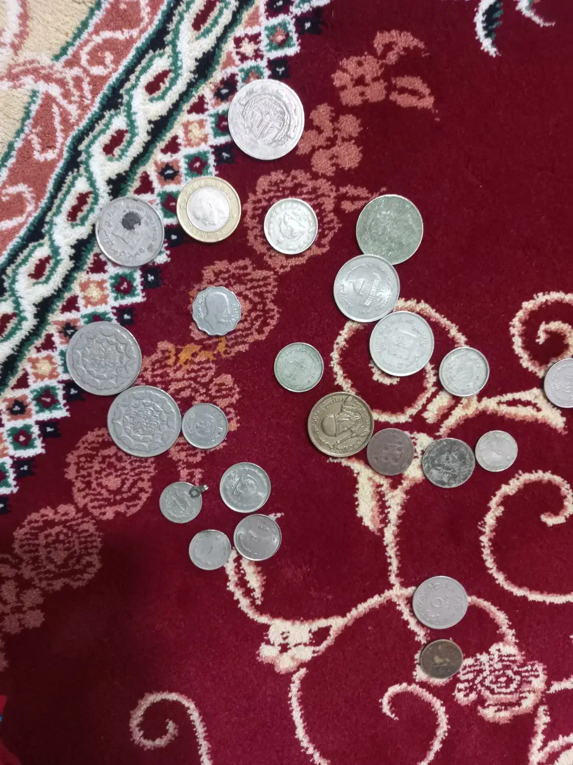 سکه های قدیمی|کلکسیون سکه، تمبر، اسکناس|اهواز, منبع اب|دیوار