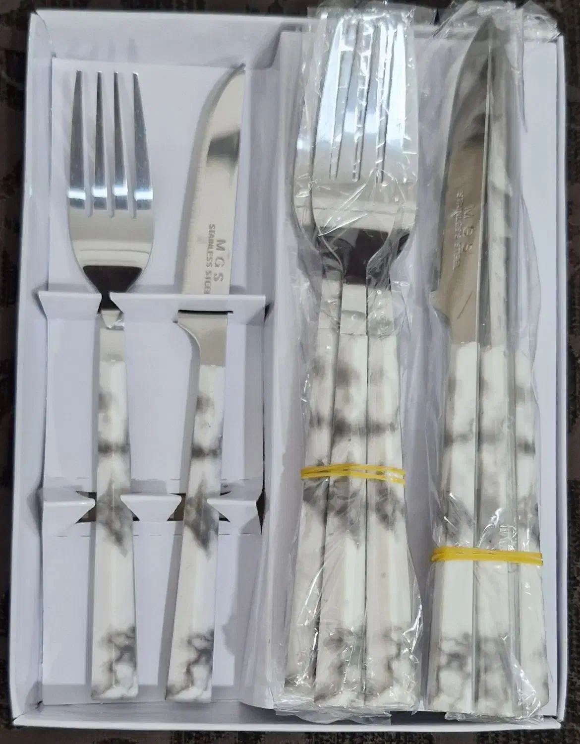 ست چاقو و جنگال میوه خوری و قاشق بستنی خوری|ظروف سرو و پذیرایی|رامهرمز, |دیوار