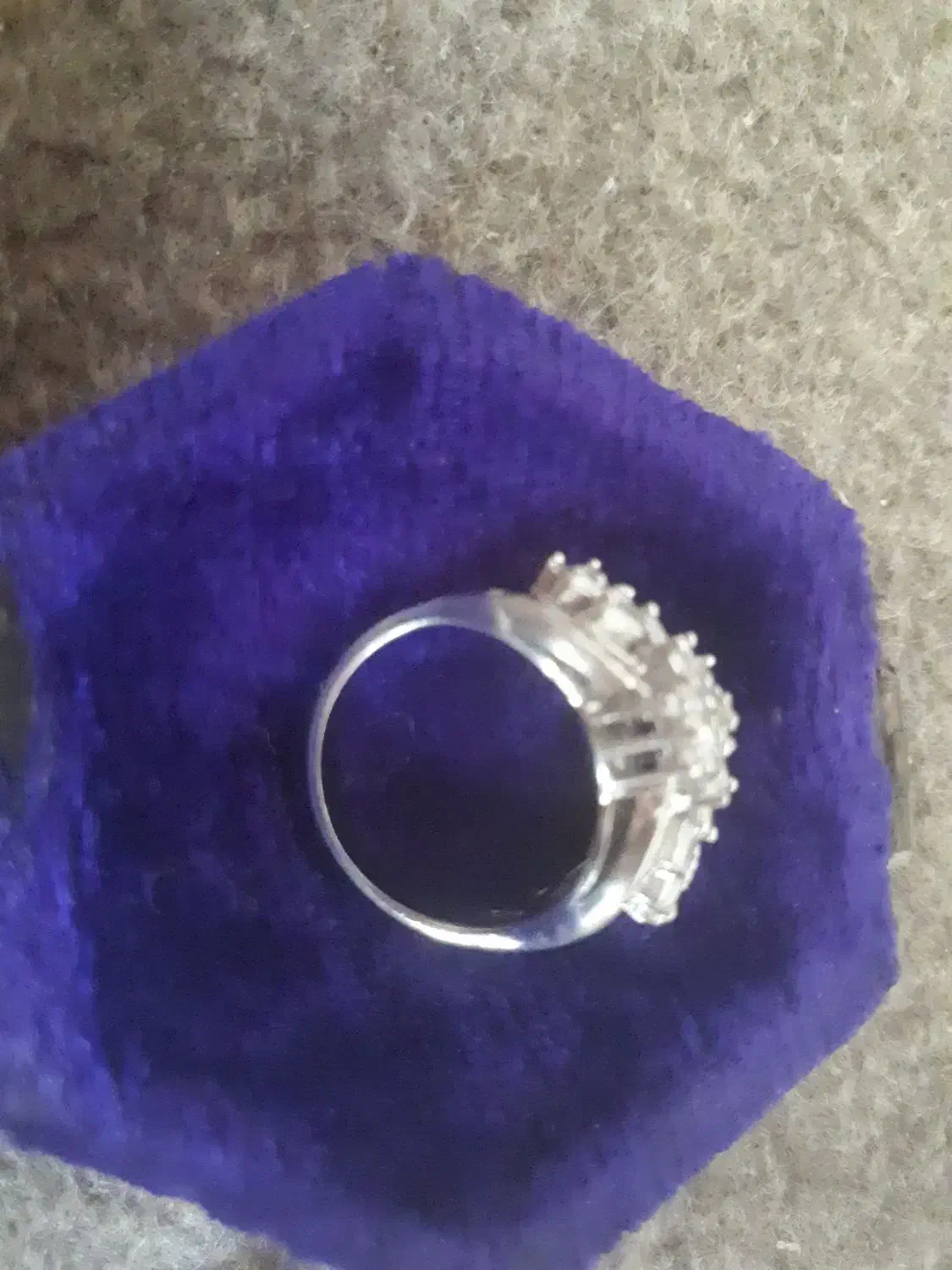 انگشتر جواهر نما نقره ۹۲۵با ابکاری طلا|جواهرات|تهران, صادقیه|دیوار