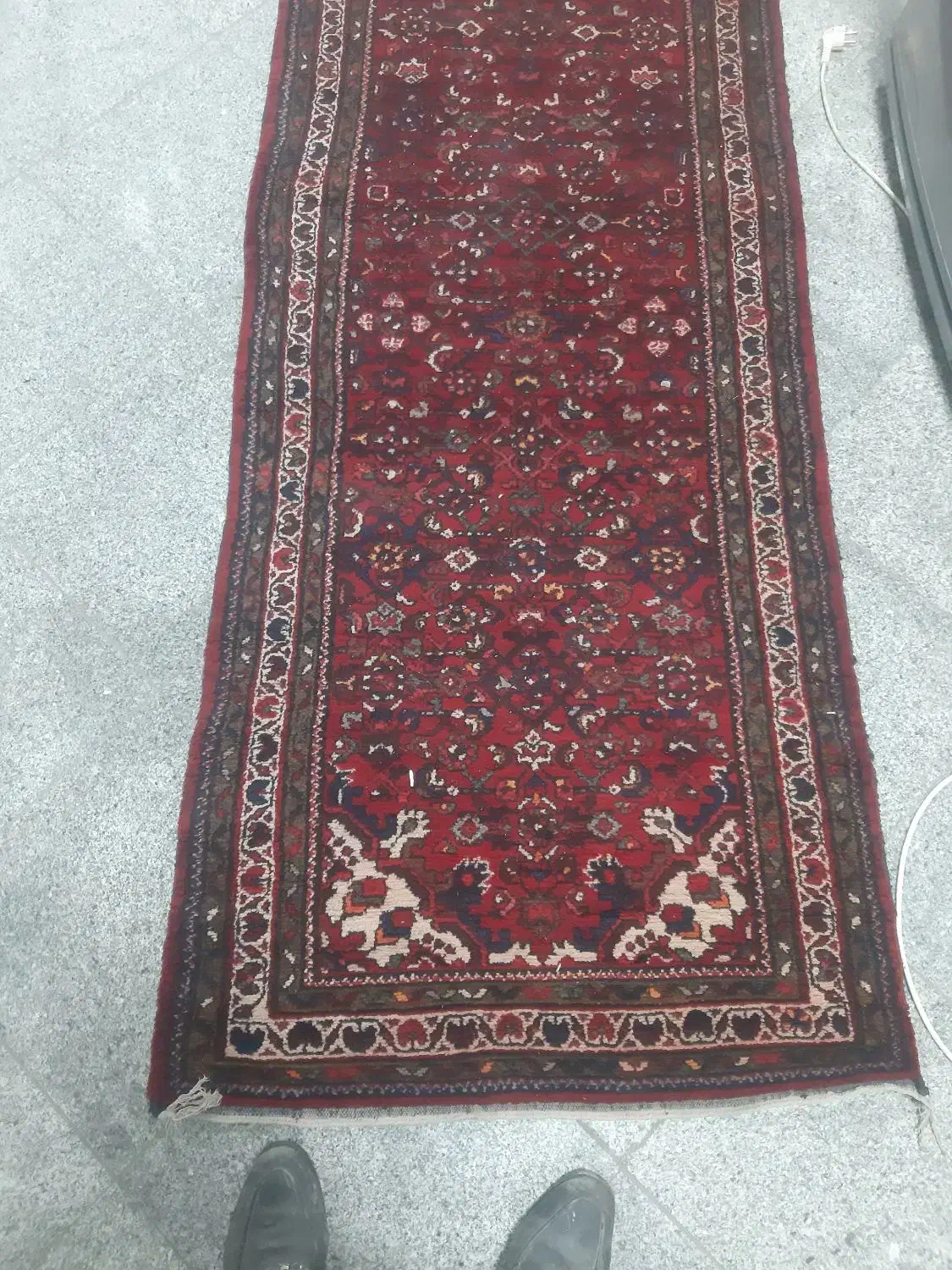 فرش کناره دست بافت همدان در حد نو|فرش|نسیم‌شهر, |دیوار