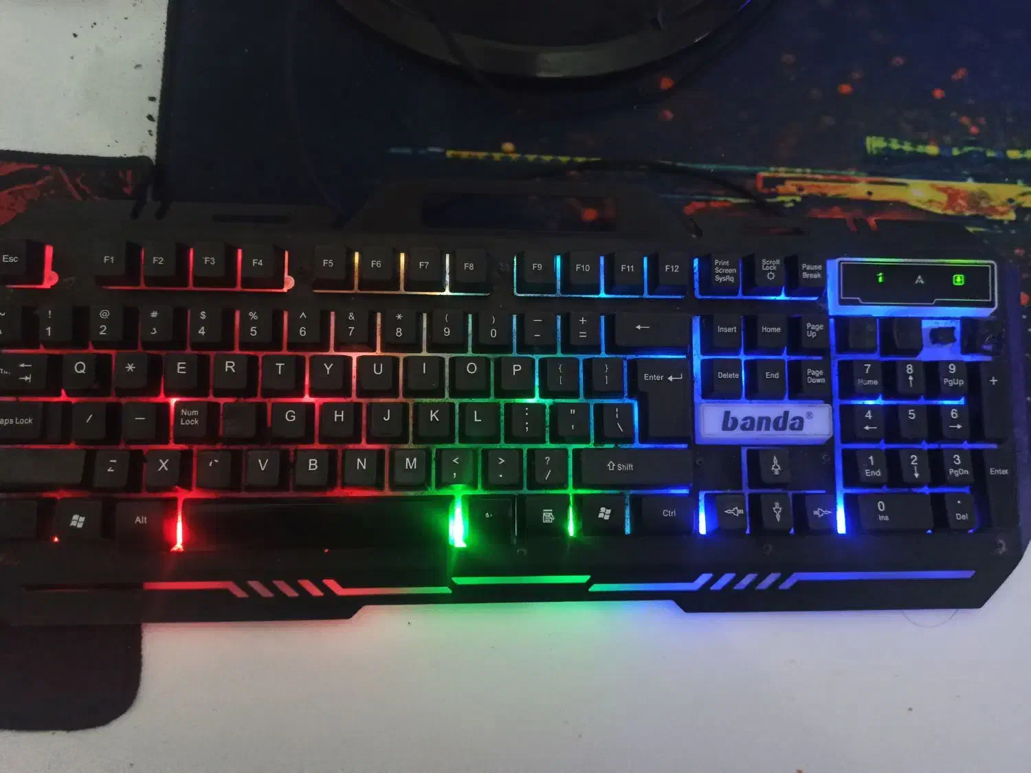 کیبورد گیمینگ RGB|قطعات و لوازم جانبی رایانه|مشهد, کارگران|دیوار